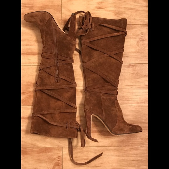 🇺🇸Vince Camuto Millay Crisscross Heeled Knee High Boots - Picture 3 of 5